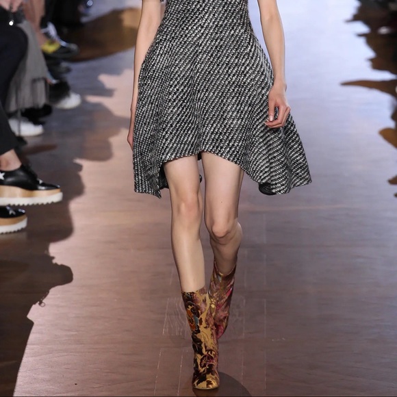 Stella McCartney Mustard Brocade Boots - WORN ONCE like new!! - Picture 3 of 7